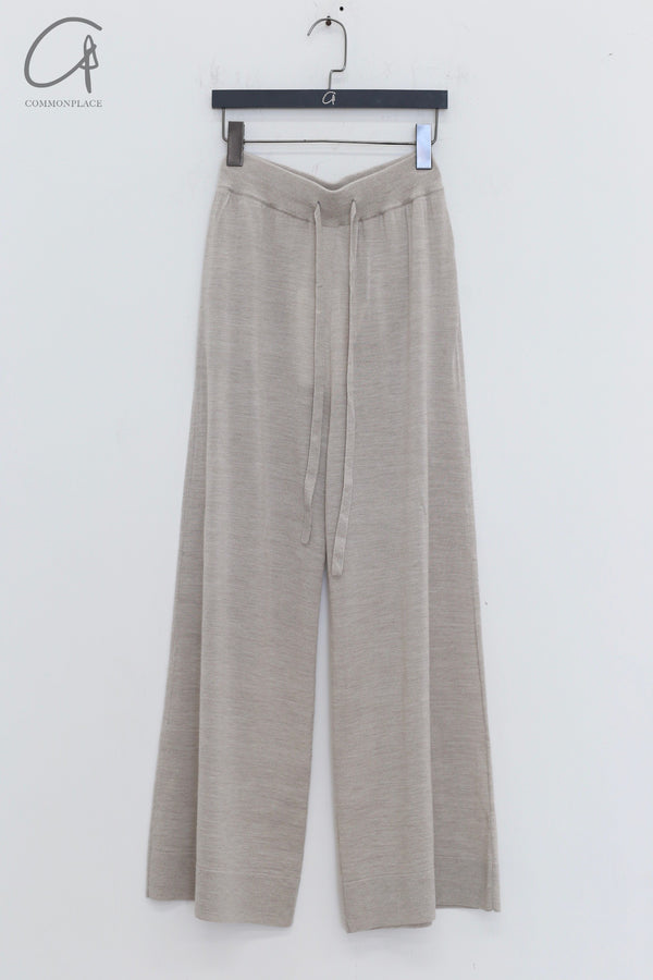 SWAYING 25 Spring/Summer Flared Wool Trousers SW-SW25PS3B12-MITUO Beige SW25PS3B12
